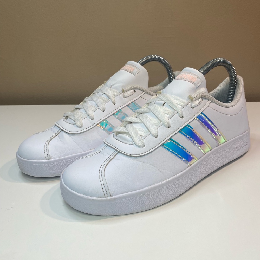 🔥 ADIDAS VL COURT 2.0 WOMENS SIZE 5 SNEAKER CASUAL SHOE - Picture 2 of 9